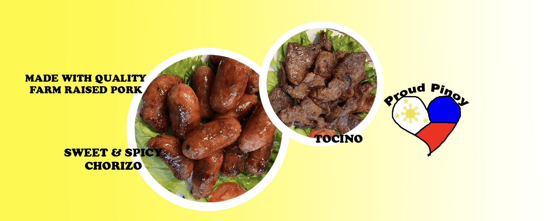 Mama Nitz sweet & spicy chorizo and tocino — made with quality farm raised pork